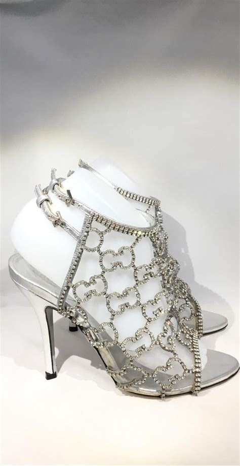 gucci shoes with rhinestones|Neiman Marcus Gucci heels.